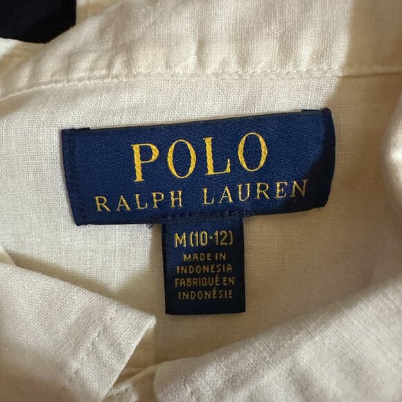 Lot of 2 Polo Ralph Lauren SS Button Front Shirt Medium 10-12 - Picture 9 of 14